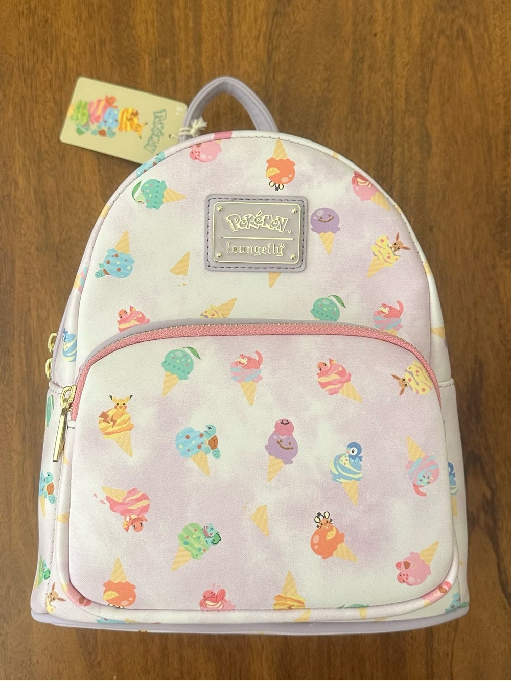 NWT Pokemon LOUNGEFLY Mini Backpack Lavender Purple Ice Cream Kawaii Cute Bag
